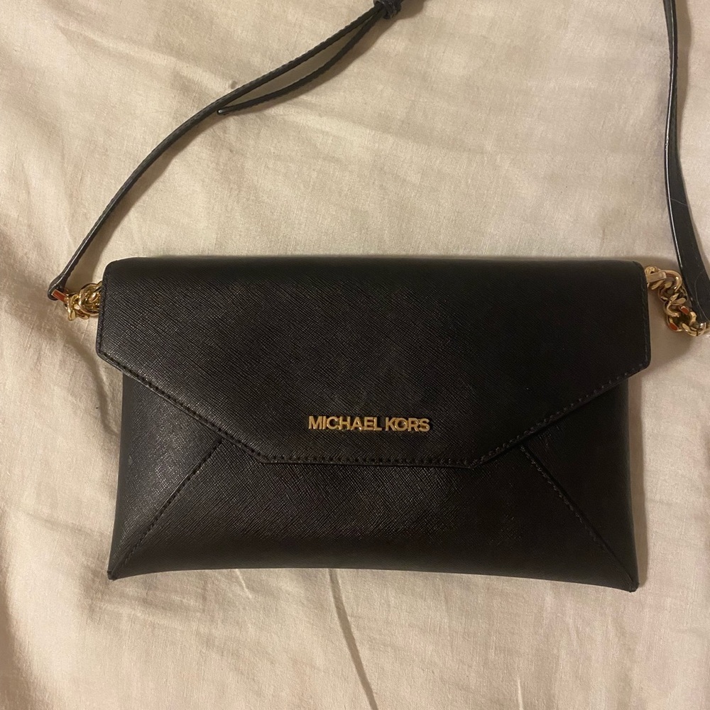 Michael Kors Black and Gold Purse